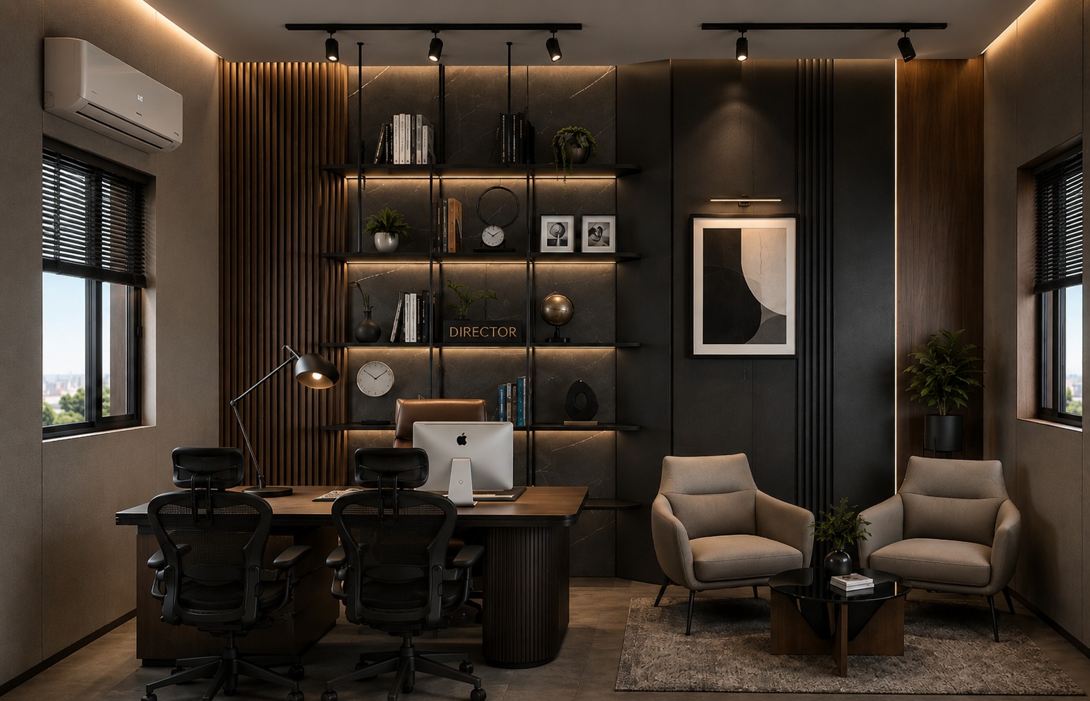 Salon and studio interior design